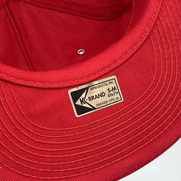 Vintage K-Brand Funk's G Hybrid Snapback Trucker Hat Red Size S-M USA  (H23) - Picture 9 of 15
